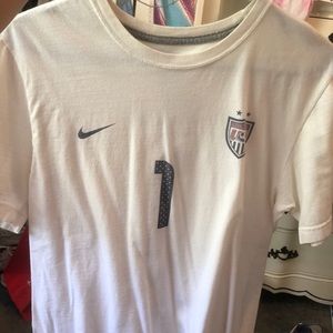 White usa womens short sleeve tshirt